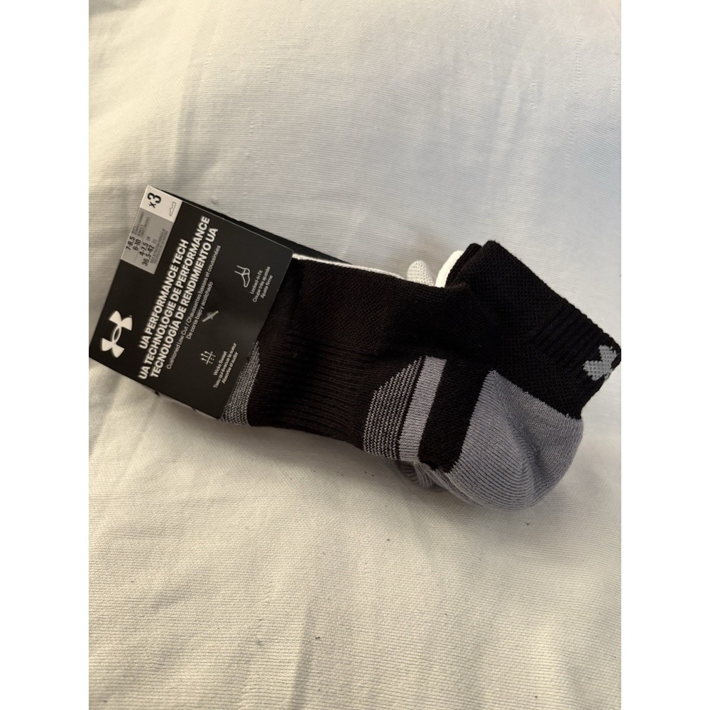 NEW Under Armour UA Performance Tech Low Cut Socks Multi Mens 7-8.5 Women 6-10